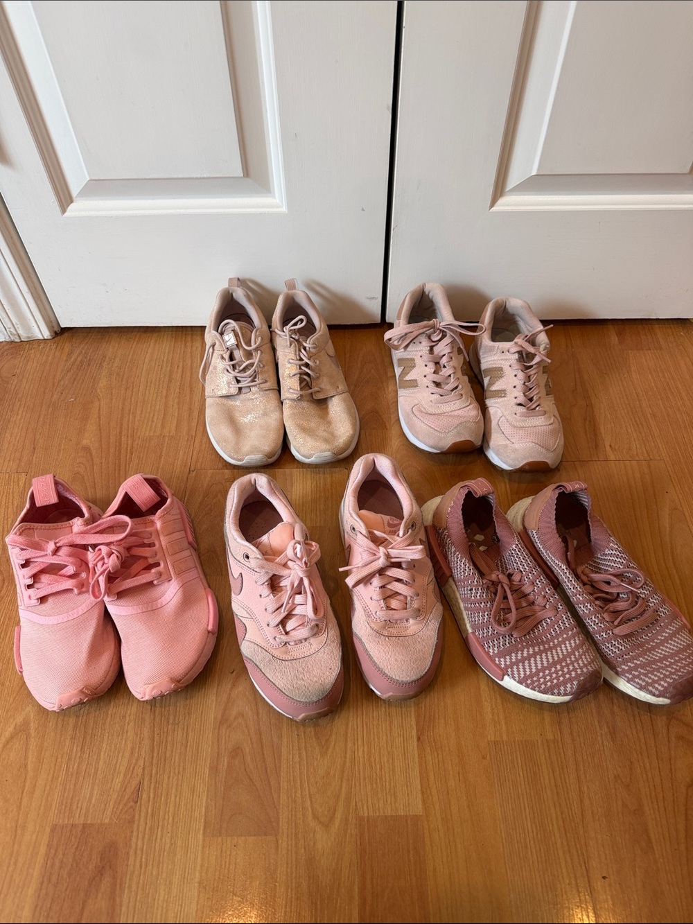 Assorted PINK size 6 Nikes and Adidas